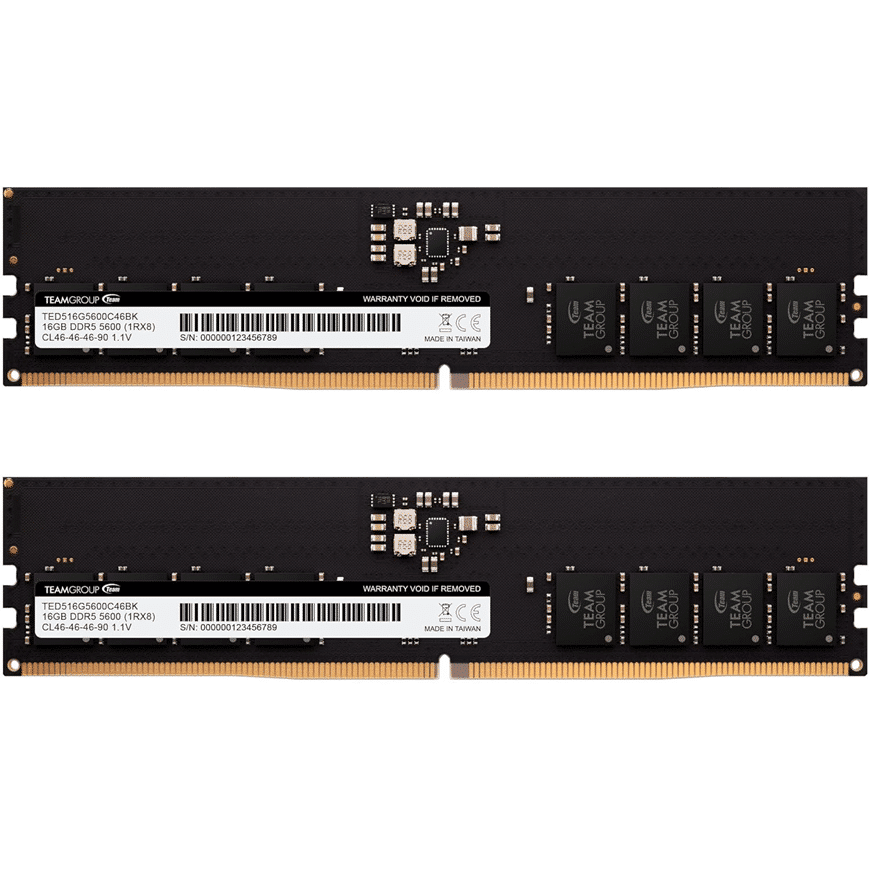 Barette Memoire Teamgroup Elite 32Gb2X16Gb Ddr5 4800Mhz Ted532G5600C460 — Connecto au Maroc | Connecto.ma